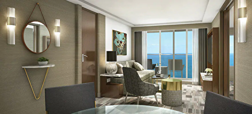 Forward-Facing Deluxe Penthouse with Large Balcony – [SC]