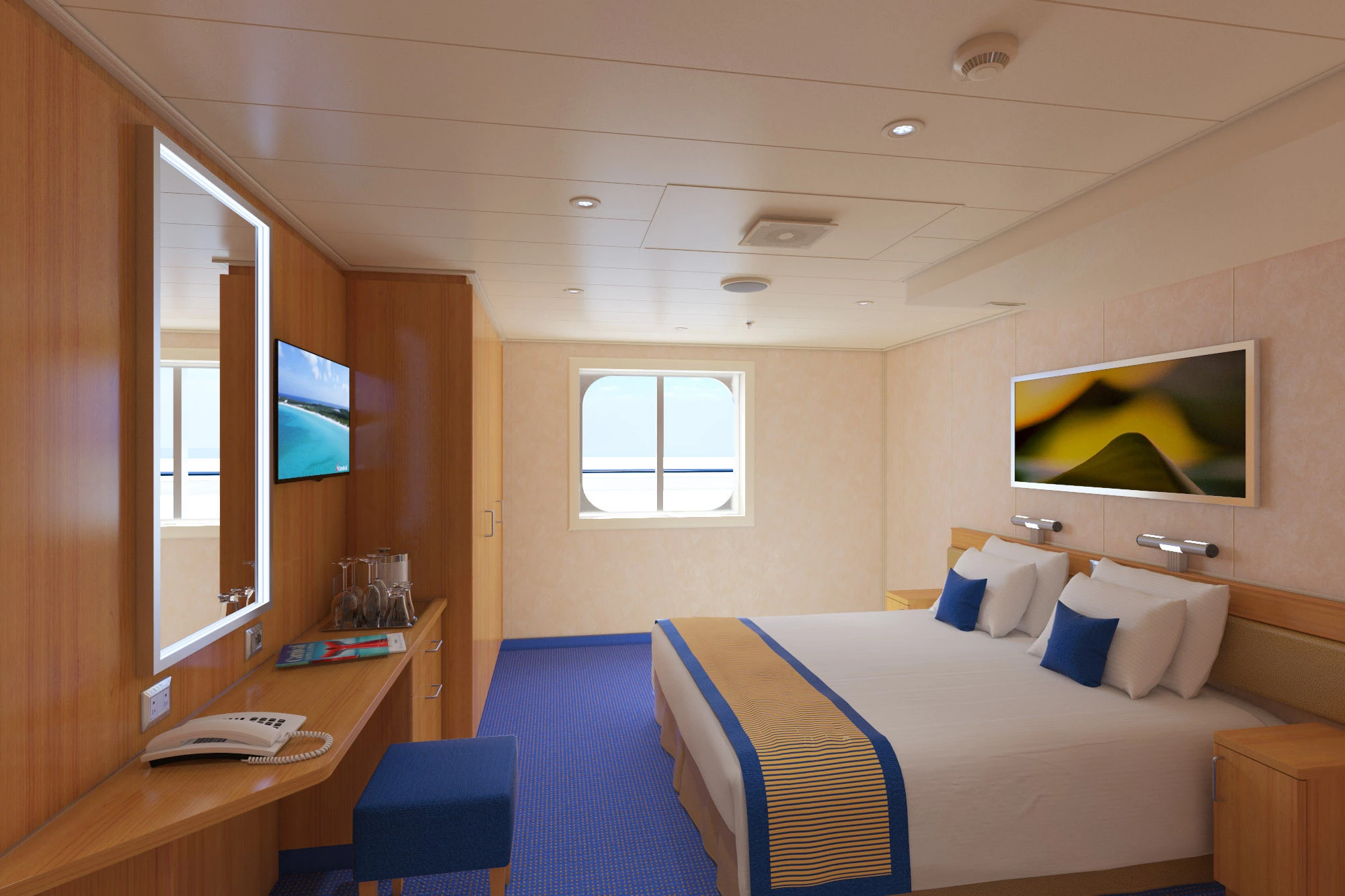 Interior with Picture Window (walkway view) – [4J]