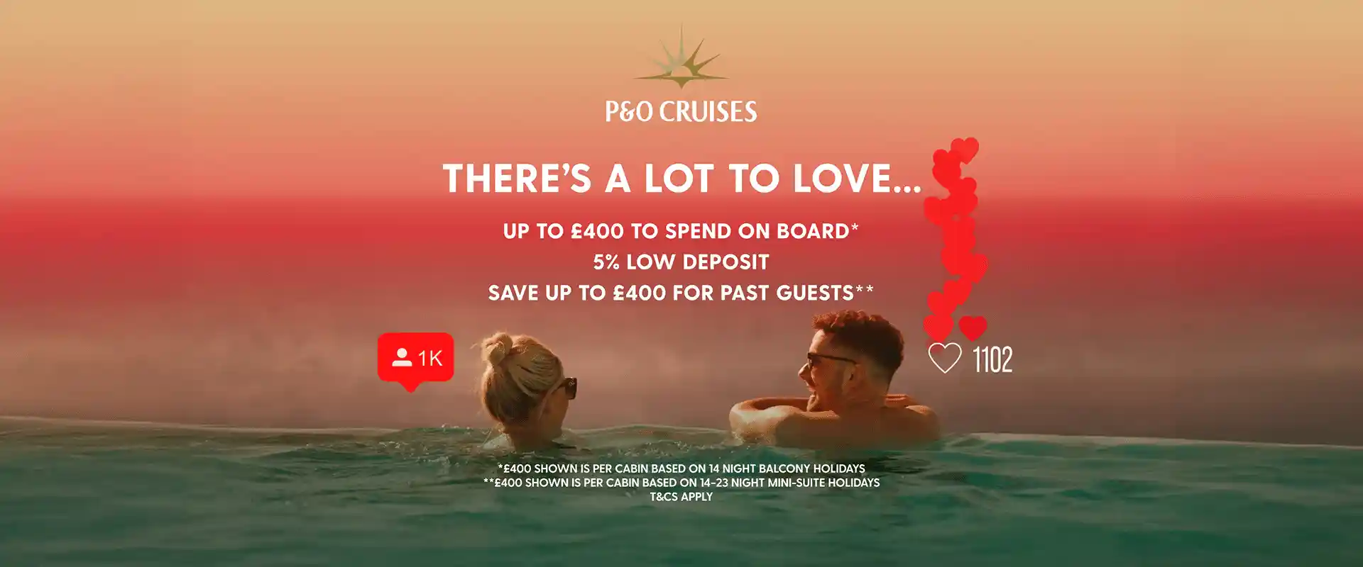 P&O valentines day slider